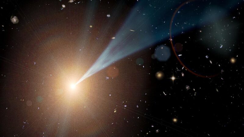 新發現：6.5億光年外黑洞噴流轉向地球