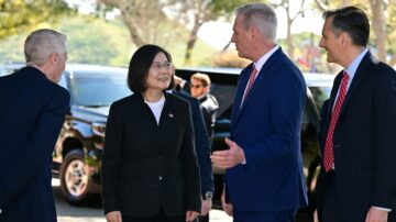 國際矚目 蔡英文抵達裡根圖書館 與麥卡錫等會面