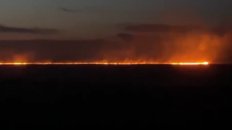 俄蒙同日發生草原大火 多條火線燒入內蒙境內