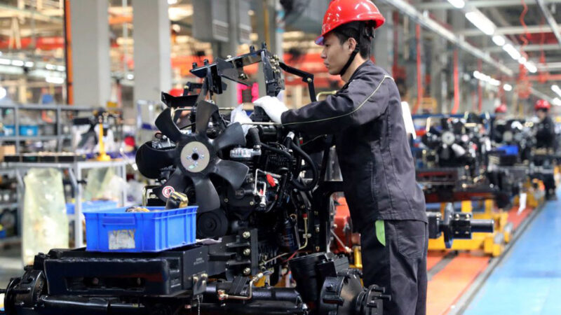 中國4月製造業生產收縮 經濟復甦面臨壓力