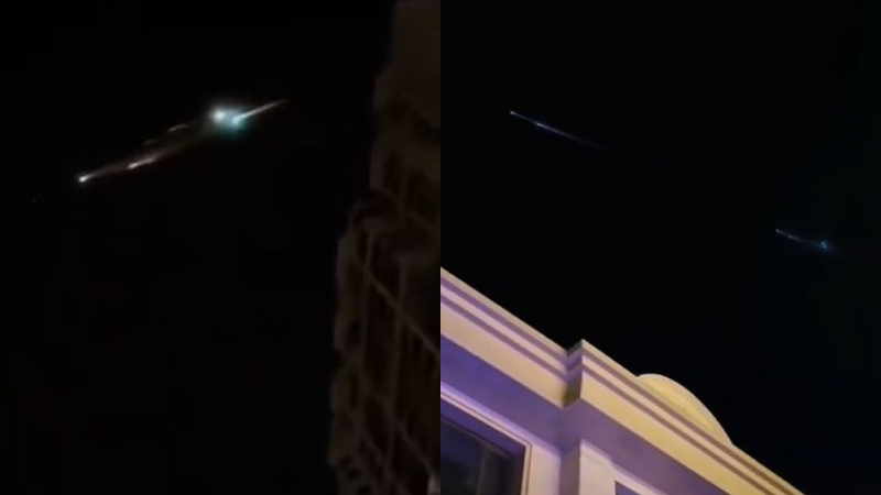 哈尔滨惊现不明飞行物 酷似星际战舰（视频）