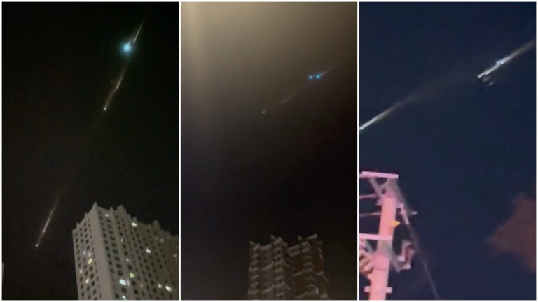 哈爾濱驚現不明飛行物 酷似星際戰艦（視頻）