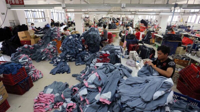 中国纺织第一季出口同比减6.8%  库存仍未清完