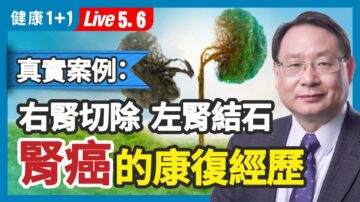 【健康1+1】真實案例：右腎切除 左腎結石 腎癌的康復經歷