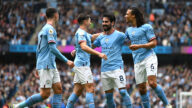 英超：曼城2比1勝利茲奪十連勝 京多安雙響