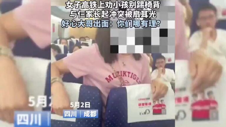 傳女孩高鐵上被毆 遭公安半夜傳喚 被逼刪視頻