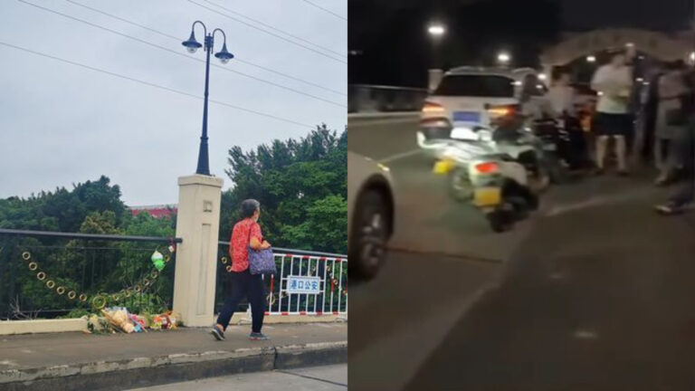 廣東中山一小車突然墜河 一家五口身亡 包括2幼童