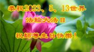 河北法轮功学员恭贺世界法轮大法日暨李洪志大师华诞(20条)