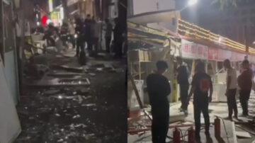 青岛一小吃街发生爆炸 目击者：像地震一样