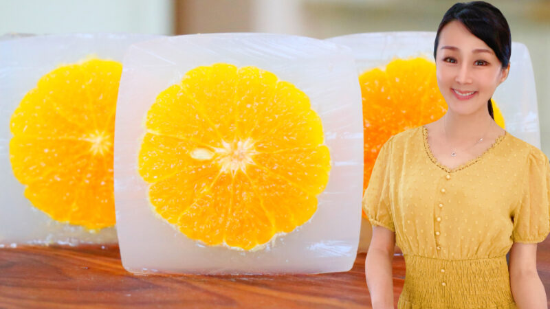 【美食天堂】橘子燕菜果冻做法～只需3种食材～清爽美味！