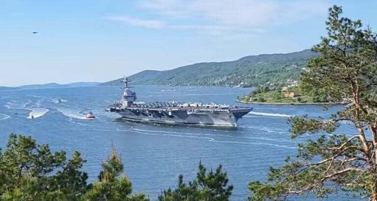 美最先進航艦「福特號」訪挪威 俄中止芬蘭軍事互訪
