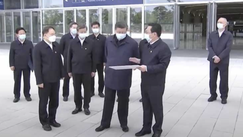 中国疫情升温 高层考察戴口罩 院校管控升级