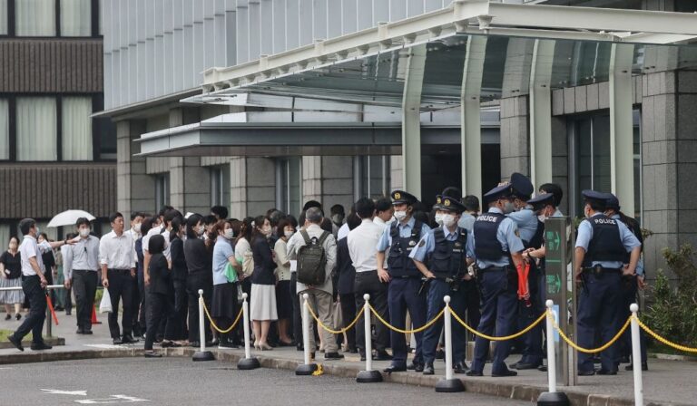 安倍遇刺案預審前 日本奈良地院收不明物疏散職員