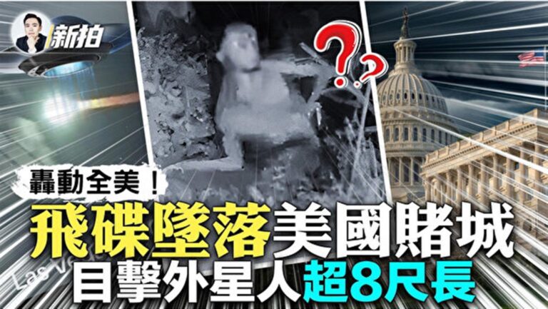 【拍案驚奇】飛碟墜落美國 超8尺高外星人現身