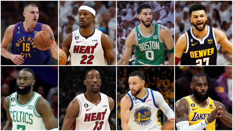 2023 NBA季后赛总得分排前8名球员(组图)