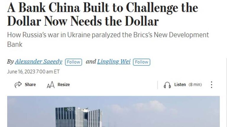 中共為挑戰美元而建銀行卻缺美元 淪為殭屍銀行