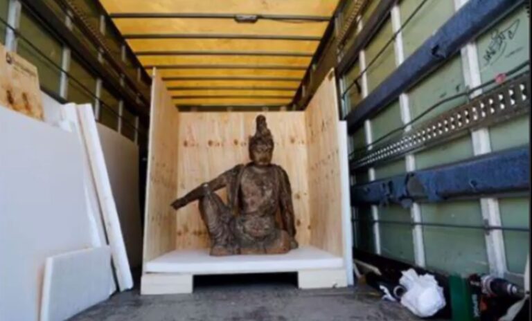 罕見12世紀中國木製觀音像 巴黎100萬美元拍賣
