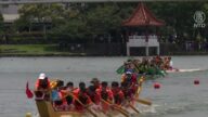 睽違三年 桃園龍潭陂塘龍舟賽熱鬧登場