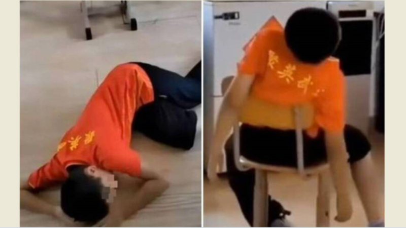中国青岛8岁男孩疑被武术教练打死 视频曝光
