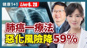 【健康1+1】肺癌一疗法 恶化风险降59%