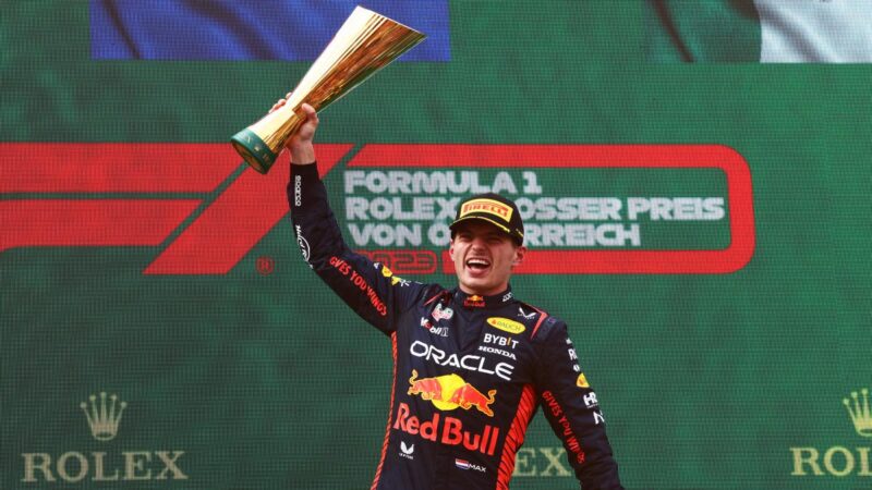 F1奥地利站：维斯塔潘取得满分 获五连胜