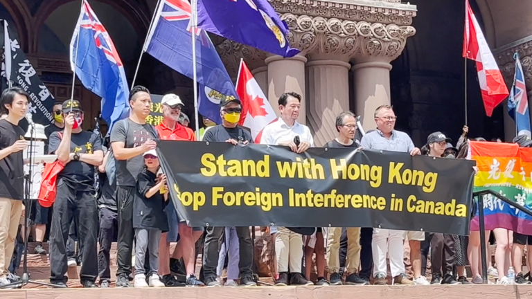 追念香港民主 加國民間團體集會
