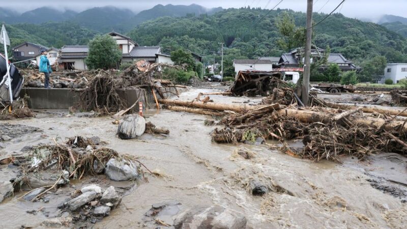 日本九州恐迎最强烈降雨 已知1死3失联数万人撤离