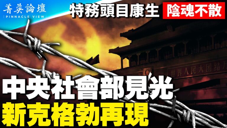 【菁英論壇】中共社會部見光 新克格勃上線