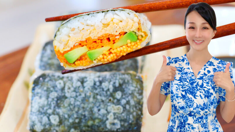 【美食天堂】金槍魚壽司飯糰卷做法～外面酥脆