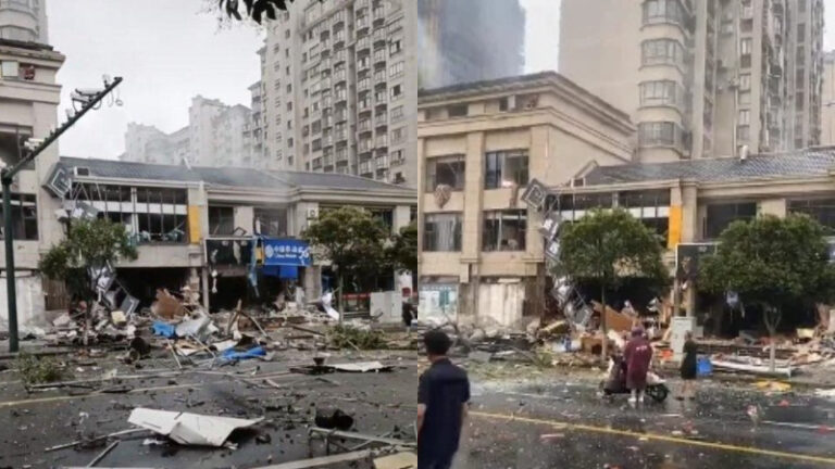 江蘇燒烤店爆炸 方圓500米被摧毀（視頻）