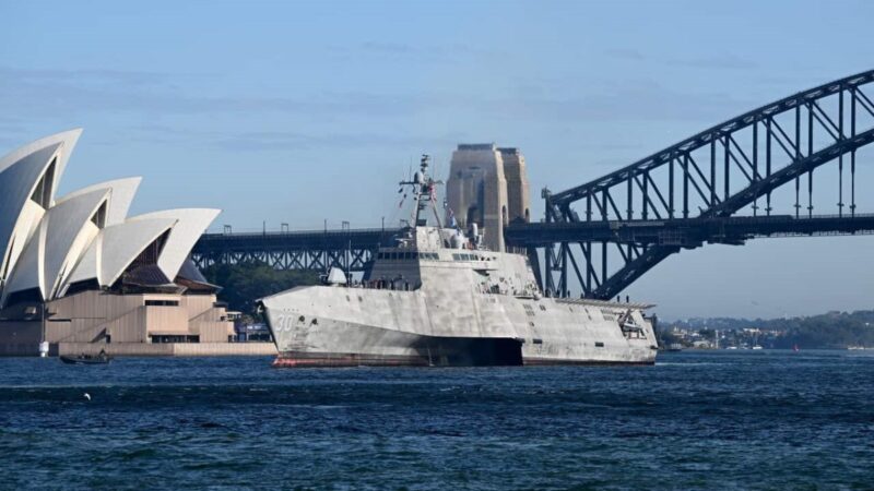 坎培拉号悉尼成军 创美军舰海外港口服役首例