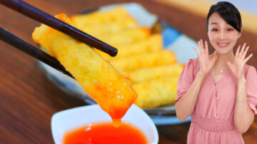 【美食天堂】餛飩皮炸春捲做法～迷你春捲～酥脆美味～一看就會！