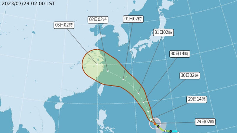 卡努將轉中颱估撲向浙江 吳德榮：仍有機會接近台灣海域