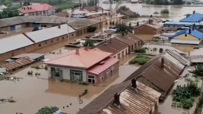 黑龙江4条江河发洪水 尚志被淹 有村庄失联（视频）