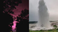 中國各地異象 河北多地噴水 黑省天空變色（多視頻）