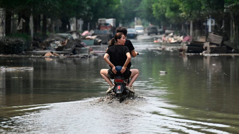 组图七：洪灾过后的河北涿州 满目疮痍
