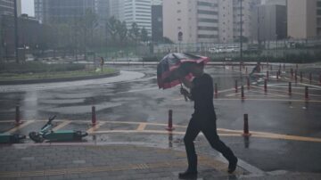 颱風卡努已登陸韓國 將繼續北上進入中國東北