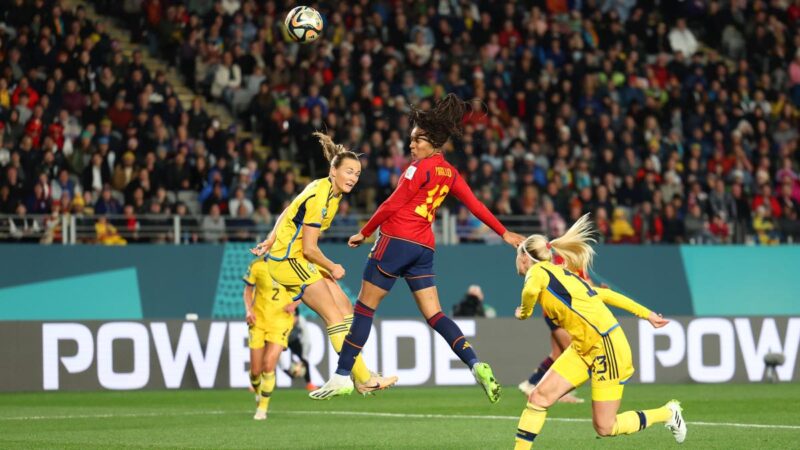 西班牙女足2:1擊敗瑞典 首次闖進世界盃決賽