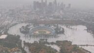 「希拉里」過境 淹沒道奇球場？證實烏龍一場