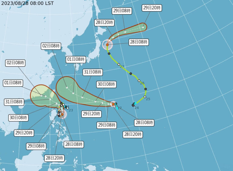 颱風海葵生成朝琉球移動 恐與蘇拉發生藤原效應