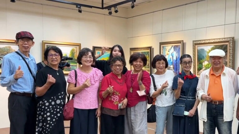 「履藝遊踪」展出畫家羅桂蘭一甲子畫作