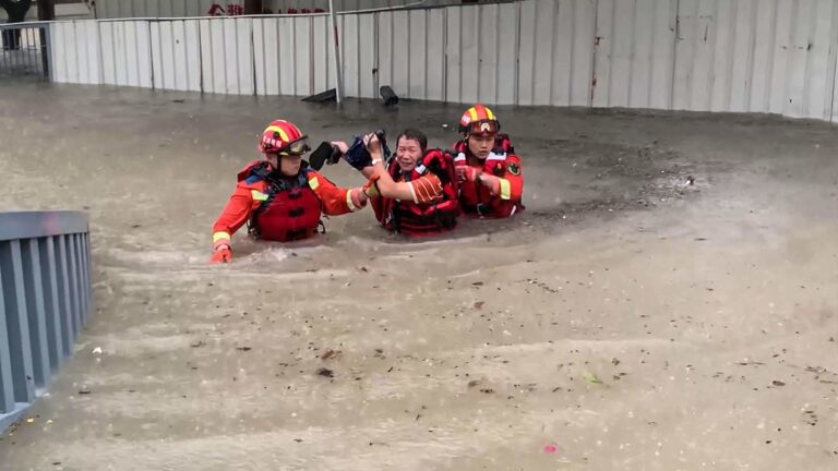 【短訊】颱風海葵登陸 福建廣東暴雨漳州農田被淹