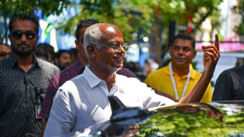 馬爾代夫總統大選 現任總統索里得票數落後