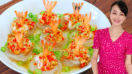 【美食天堂】蒜蓉粉丝蒸虾做法