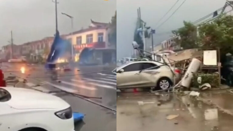 江蘇兩地遭龍捲風侵襲 至少10人死亡 恐怖視頻曝光