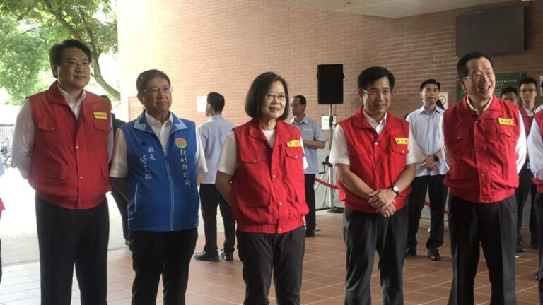台灣防災日 總統視察特教學校地震避難演練