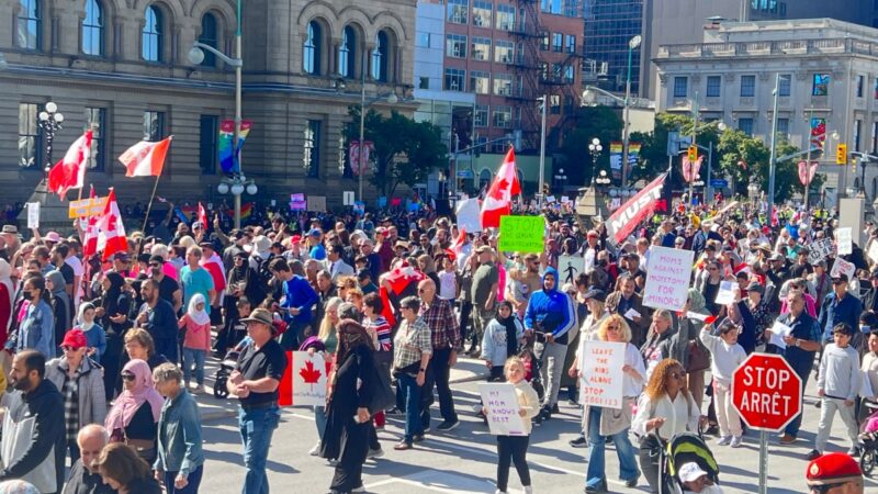 加拿大百万大游行 谴责激进性别意识形态