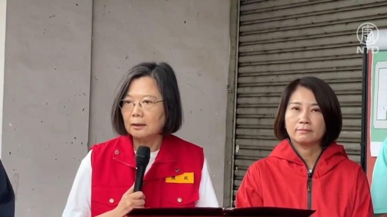 小犬颱風重創屏東 蔡英文視察諾中央全力協助
