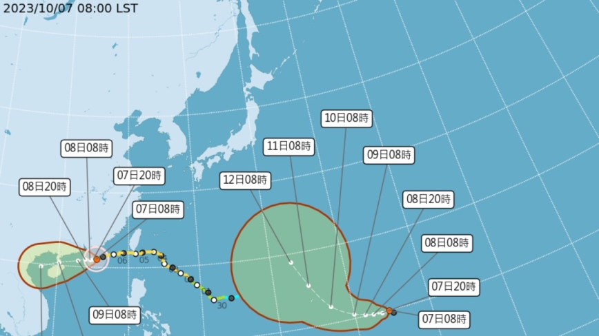 颱風布拉萬最快10/7生成 預計往日本對台無影響