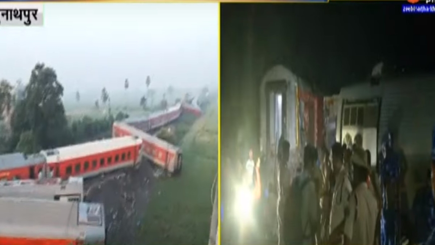 印度東北特快車21節車廂出軌 至少4死80傷